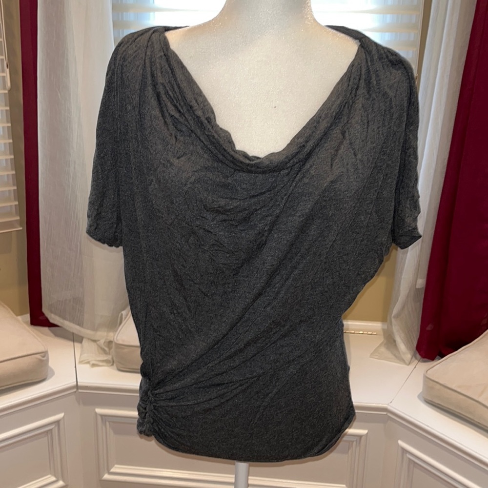Max Studio Shirt Sz M slouch neck /pinched waist